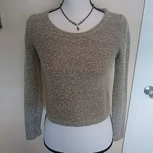 Forever 21 Womens / Girls Tan Sweater Crop Top